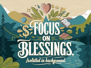Obraz premium Focus On Blessings Peaceful Nature Scene
