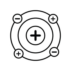 Fototapeta premium Universe icon illustration isolated vector sign symbol. Black hole universe vector icon. Line icons on white background .