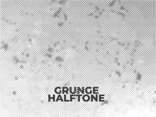 Abstract Grunge Halftone Dot Texture, Edgy Grunge Halftone Texture with Abstract Dots, Background element design