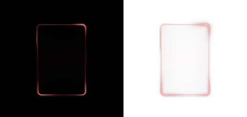  glowing red neon frame in a modern-retro style, perfect for banners, digital art, and futuristic designs with a vibrant electric light effect.