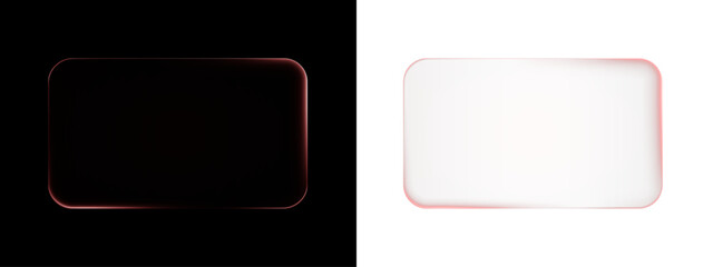  glowing red neon frame in a modern-retro style, perfect for banners, digital art, and futuristic designs with a vibrant electric light effect.