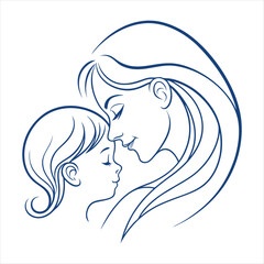 Mother's Day vector design clip art illustration