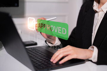 Professional entrepreneur businessman point select approved deal success achievement agreement concept