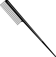Comb silhouette vector