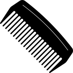 Comb silhouette vector