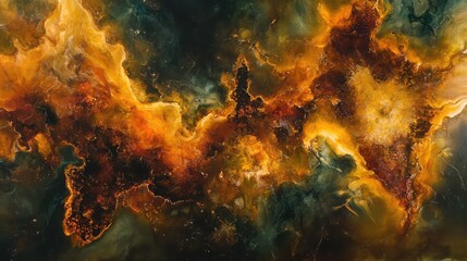 Fototapeta premium Corroded metal with vivid natural rust and deep oxidation, leaving ample space for text, copy, or graphic design elements.