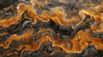 Fototapeta premium Detailed rust texture with orange and brown hues on an old metallic surface, showcasing the natural corrosion patterns, perfect for a clean copy space.