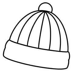 Minimalist Beanie Line Art Illustrations