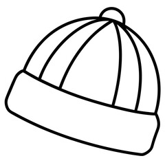 Minimalist Beanie Line Art Illustrations