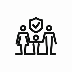 family icon vector sign