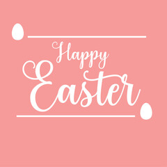 Obraz premium happy easter banner background holiday