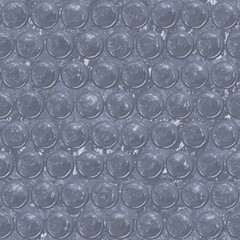 Bubble Wrap seamless pattern. Seamless Hi-res (8000x8000) texture, realistic polyethylene bubble packaging. Fashion graphic background design.