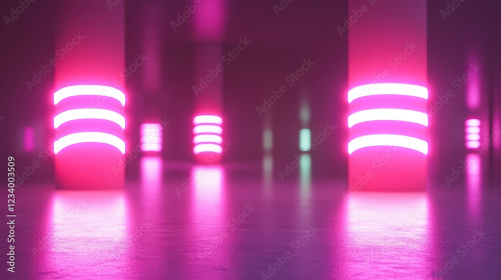 Poster wireless iot background with glowing internet-connected sensors, cyber-inspired smart devices, and a