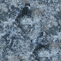 Seamless texture. Black ash charcoal from oven background texture, gray wood ash coal in fireplace. Pile of ash charcoal after fire.