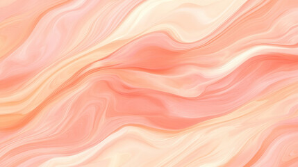 Obraz premium Coral and Peach Liquid Marble Texture: A captivating abstract background featuring swirling coral and peach tones, creating a luxurious and fluid marble effect.