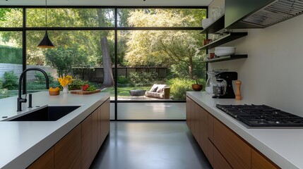 Modern kitchen in a house