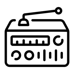 radio Line Icon