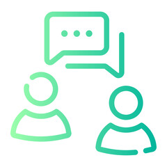 conversation Line Gradient Icon