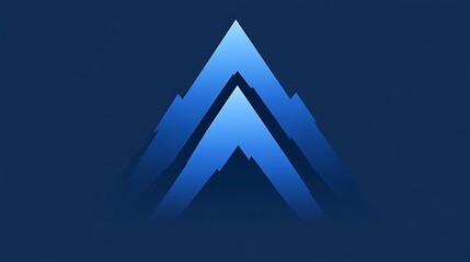 Abstract Blue Mountains Geometric Design