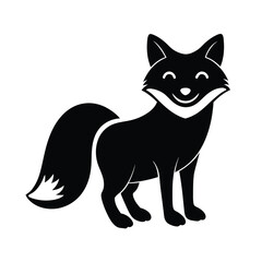 Fototapeta premium black and white cat vector