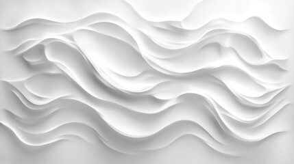Obraz premium White Wave Abstract Texture Background Design