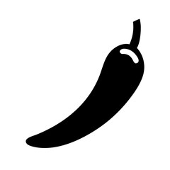 Chili Pepper Vector Icon for Spices and Culinary Representation