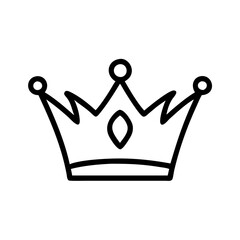 Royal Crown Vector Icon for Majesty and Luxury Representation