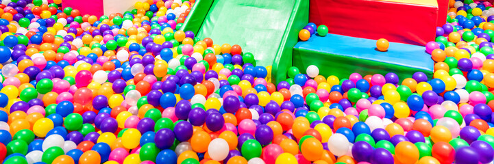 Exciting ball pit and slide combination for joyful indoor activities.