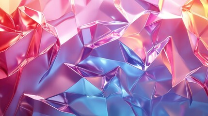 Obraz premium Abstract pink, blue, red crystal texture background