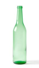 Empty Green Glass Bottle 