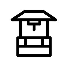 Wishing Well Vector Icon for Symbolizing Hope and Dreams