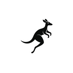 Jumping Pose: The kangaroo is captured mid-jump, showcasing its signature movement.
