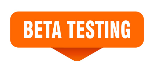 beta testing sticker. beta testing sign on transparent background
