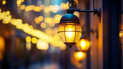 Rusty chain on a boat reflects golden hues under a serene sunset sky, casting a tranquil ambiance over the vast, calm sea.