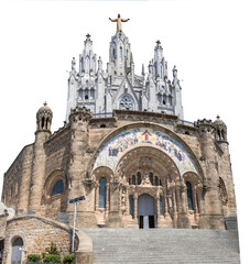 Temple of the Sacred Heart of Jesus (Catalan: Temple Expiatori del Sagrat Cor) in Tibidado, Barcelona, Spain