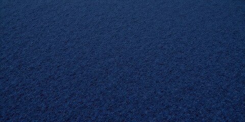 A rich, dark blue carpet with an intriguing, textured surface. Its intricate, rough pattern consists of small, irregularly shaped pieces that add depth and visual interest to the design