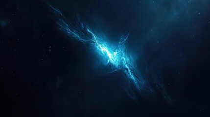 Cosmic energy surge in nebula, deep space backdrop, science fiction design