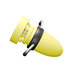 a 3d render of yellow sea scooter 