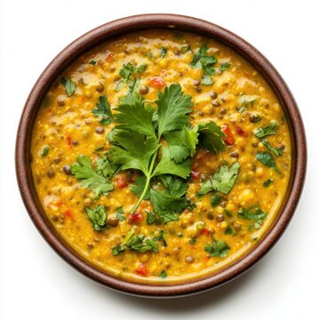 creamy lentil stew seasoned with turmeric cumin 