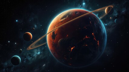 planet in space