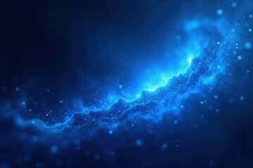 Deep blue glowing energy field, swirling particles, intense, gleam