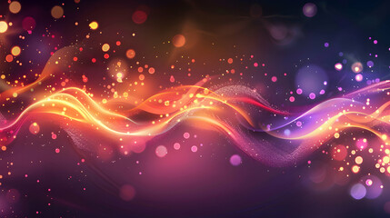 Abstract digital wave with vibrant colors and light effects.