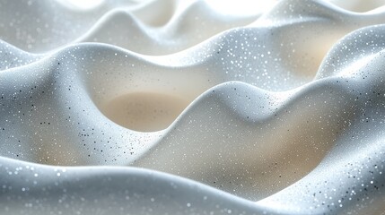 Obraz premium Glittering white abstract composition with silver flecks