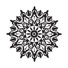 Collection mandala vector icon. Set of decorative mandala flowers. Decoration ornament tattoo mandala symbol. Vector illustration eps 10