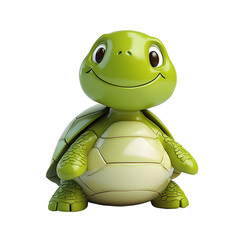 Obraz premium Playful green turtle toy fun and whimsical character indoor playroom cartoon style cheerful atmosphere close-up view