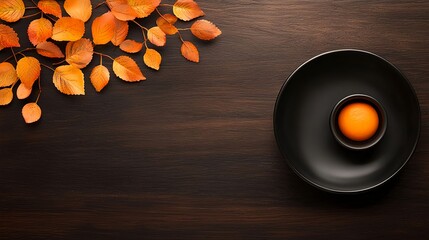 Autumnal Still Life Orange Egg Yolk in