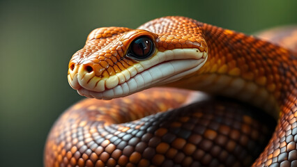 Fototapeta premium A Snakes Struggle with the Fear of Shedding Its Skin PNG