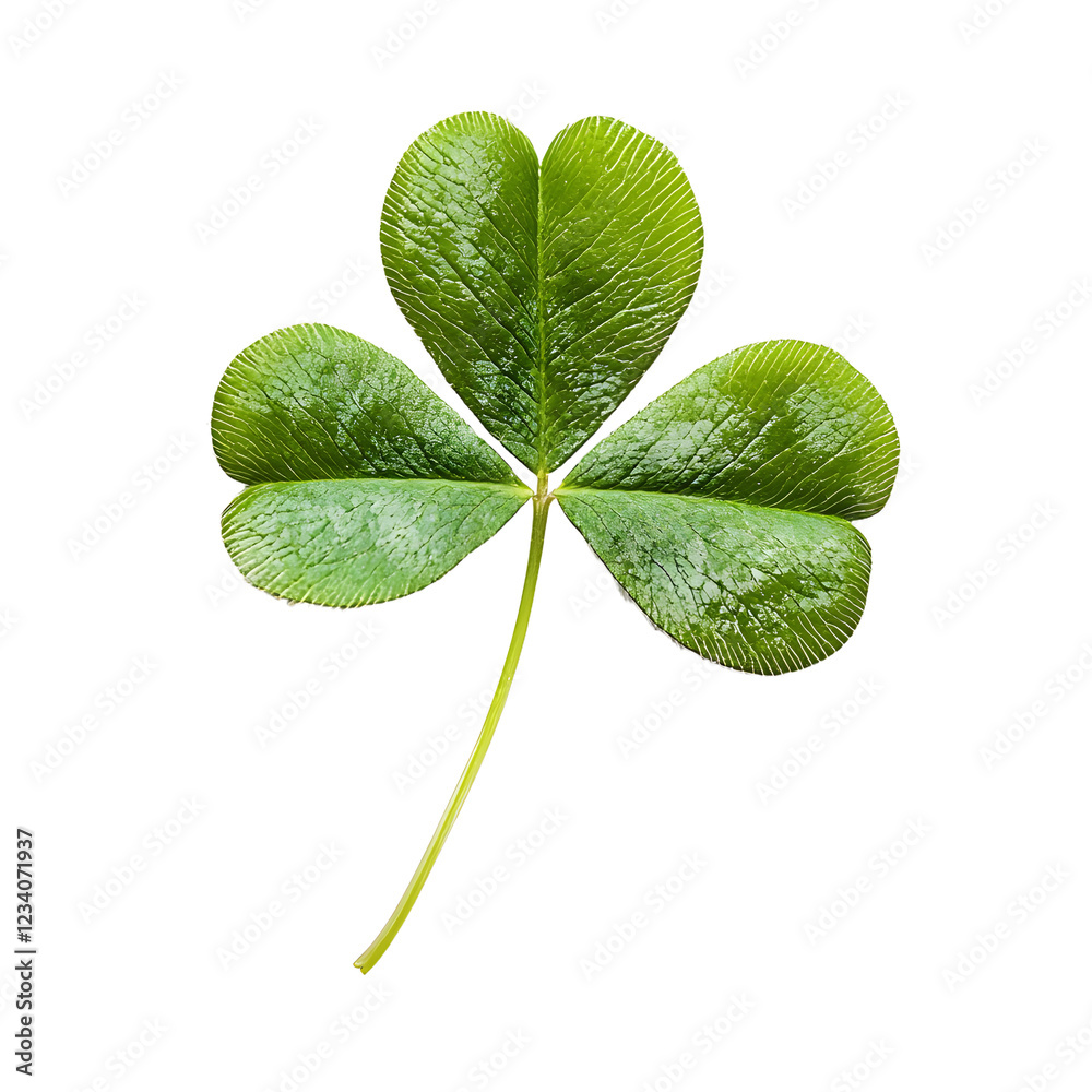 Canvas Prints leaf clover on white or transparent background