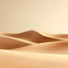 Beige Sand Dunes Desert Landscape