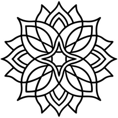 Fototapeta premium Modern Line Art Textile Patterns